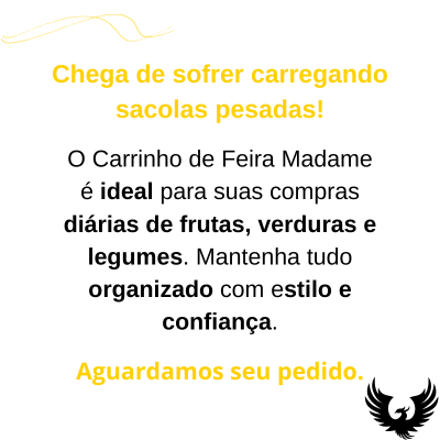 Carrinho Madame Zinco Branco