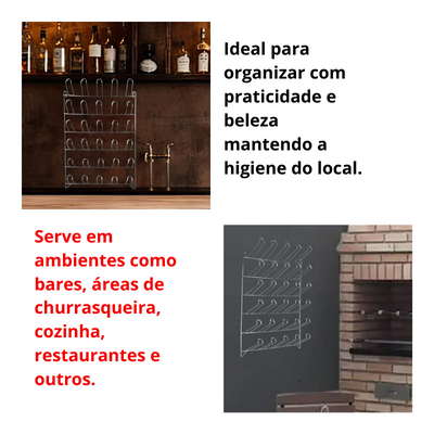Suporte para Copos De Parede Para 30_Unidades