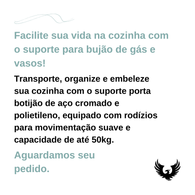 Suporte para Botijão de gás e Vasos