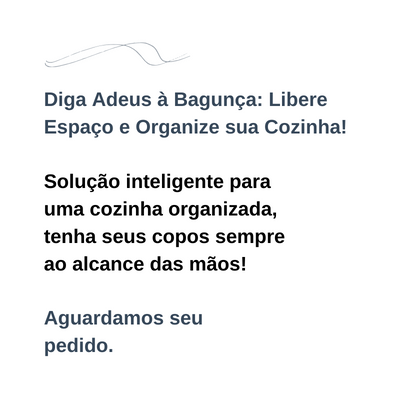 Suporte para Copos De Parede Para 20_Unidades
