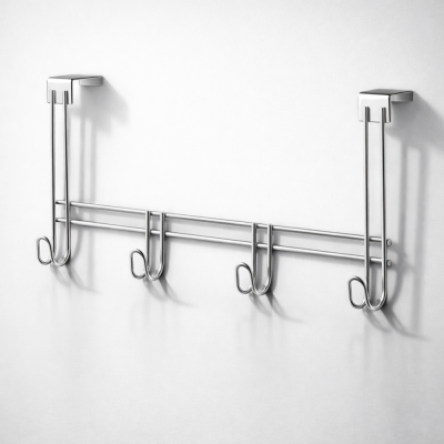 Cabide de Porta 4 ganchos - Cromado