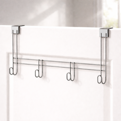 Cabide de Porta 4 ganchos - Cromado