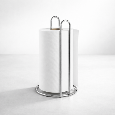 Porta Rolo Papel Toalha Vertical -  Cromado