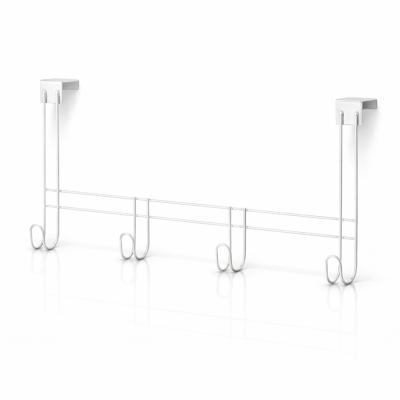 Cabide de Porta 4 ganchos - Epóxi Branco
