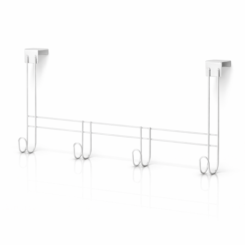 Cabide de Porta 4 ganchos - Epóxi Branco