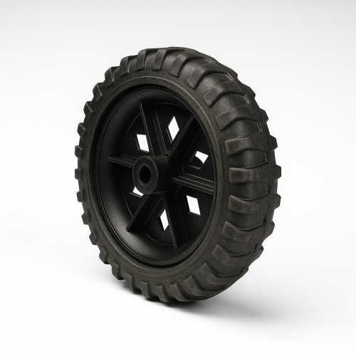 Roda para Carrinho de Feira Reforçado PVC Emborrachada