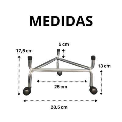 Suporte para Botijão de gás e Vaso de Planta - Cromado Suporte para Botijão de gás e Vaso de Planta - Cromado