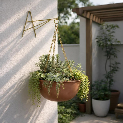 Suporte A Pendurar Xaxim Vaso Planta Flor Parede 26cm - (Tamanho M) Suporte A Pendurar Xaxim Vaso Planta Flor Parede 26cm - (Tamanho M)